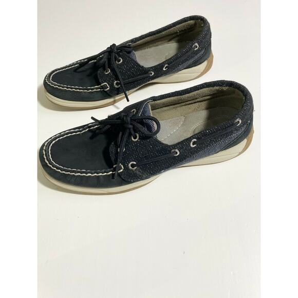 black sperrys top siders classic non slip boat shoes - Picture 6 of 10